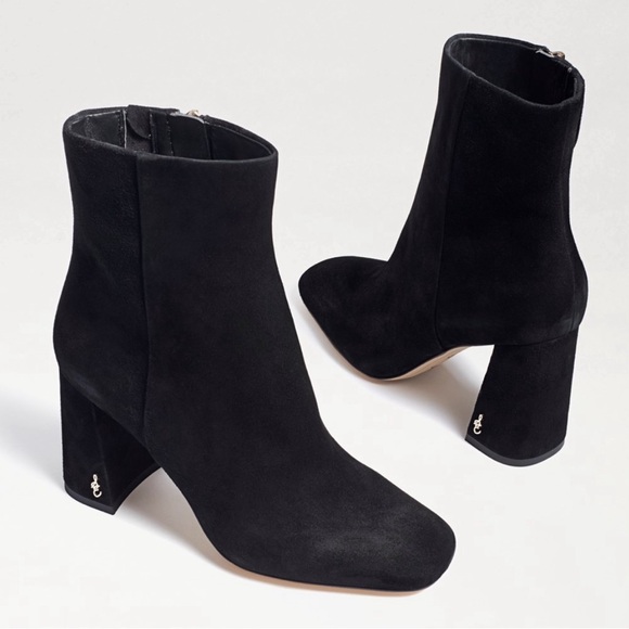 Black Suede Ankle Booties - Picture 3 of 3